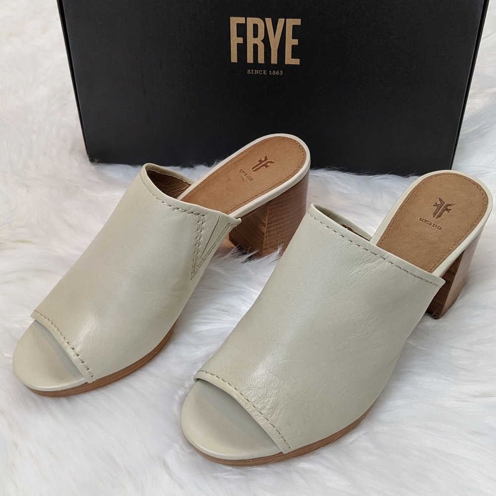 FRYE- Open toe mules
